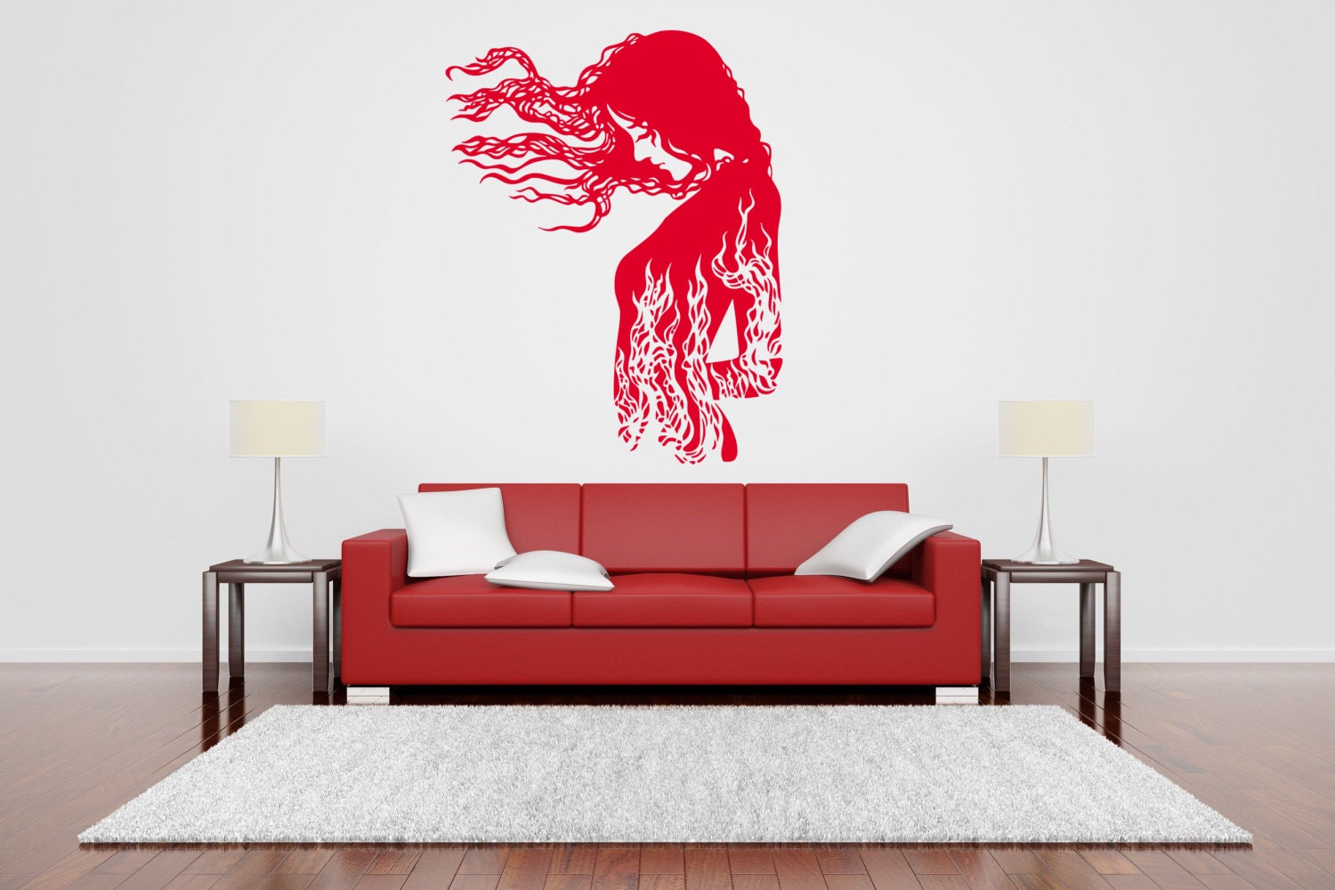 Wall Vinyl Sticker Decals Mural Room Design Pattern Art Hair
