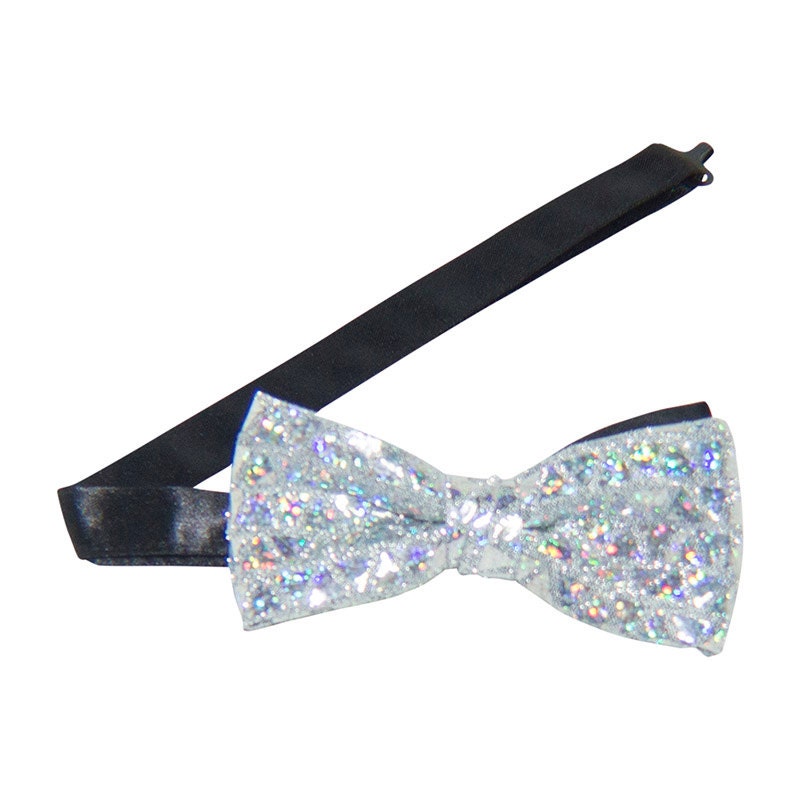sequins bow tie