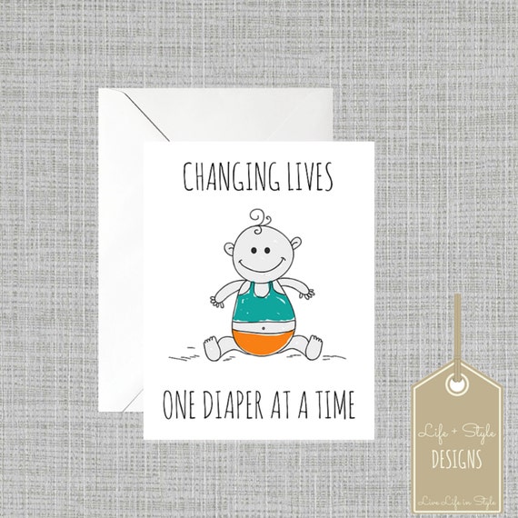 Items similar to Funny Baby Card,Funny New Baby Card,Gender Neutral ...