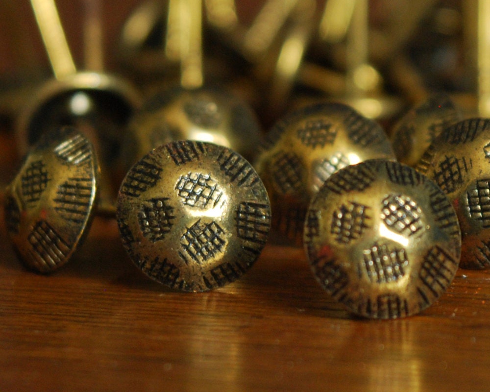 Hammered Oxford Furniture Upholstery Nails, Made in West Germany