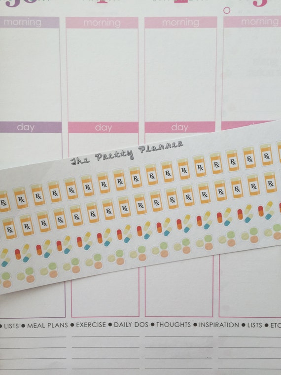 Medicine Life Planner Stickers by ThePrettyPlanner on Etsy