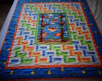 Sleepy bears baby quilt