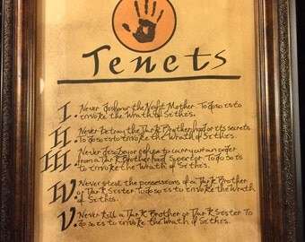 Skyrim Inspired Dark Brotherhood Tenets