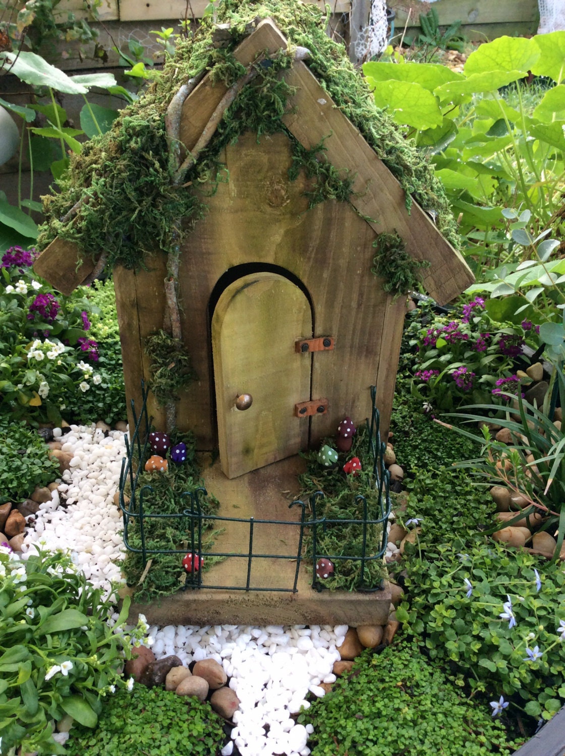 Wooden fairy house