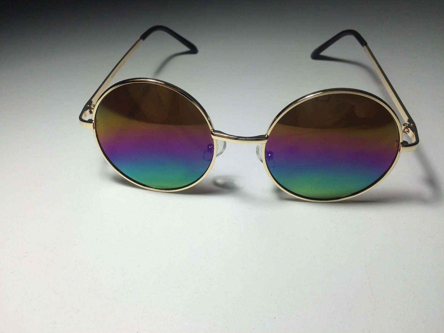 Retro Round Rainbow Lens Sunglasses Haute Juice 