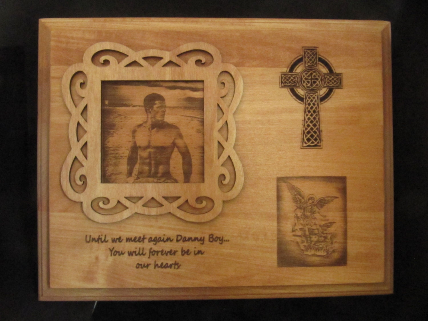 Laser Engraved Memorial Plaque Memorial Gift
