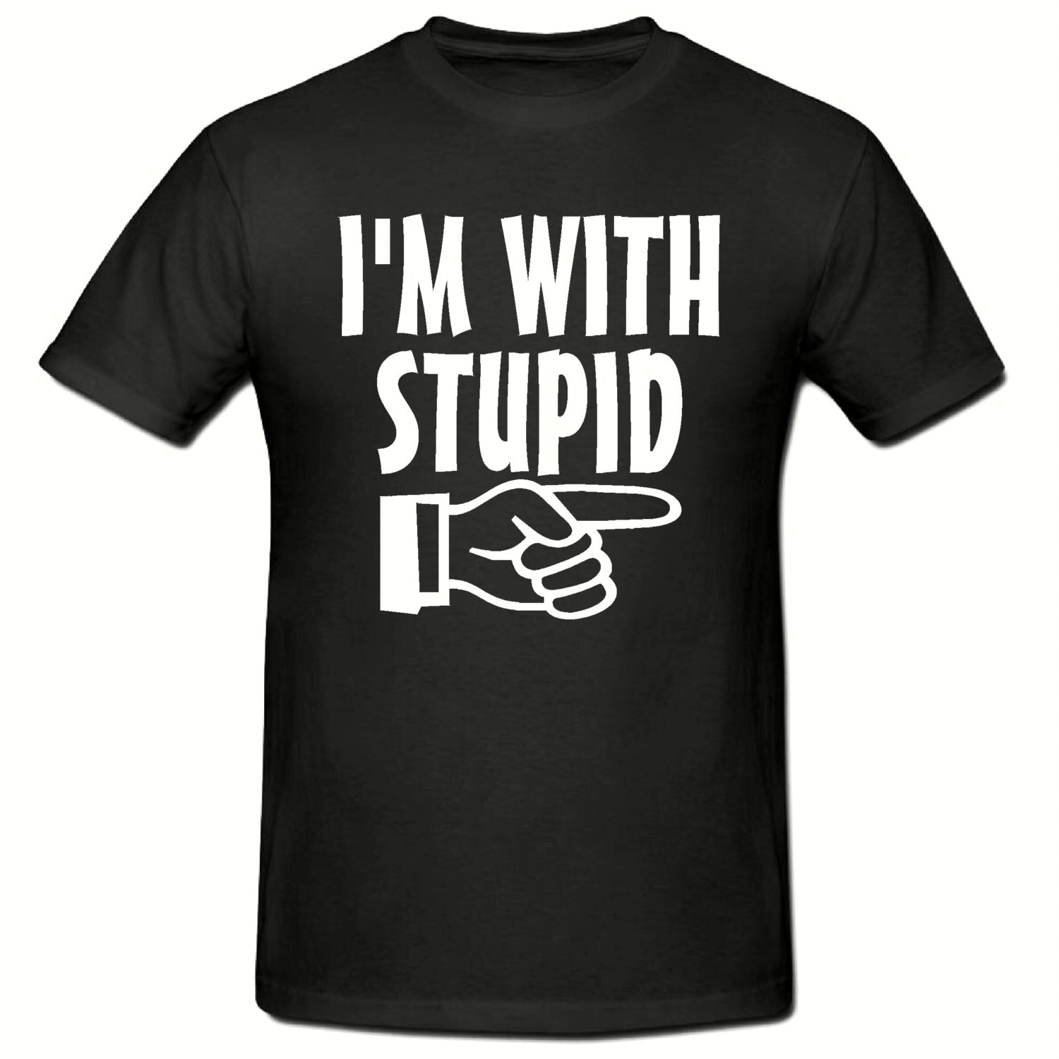 I'm with stupid t shirtmens t shirt sizes small 2xl