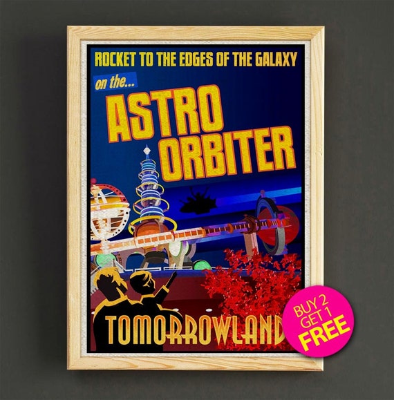 astro orbiter ride poster disneyland