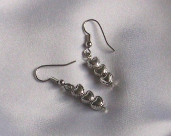 Items similar to Silver earrings, pearl earrings, lotus, pearl, silver