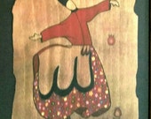 Original paintings of Whirling Derwish. Framed hand painted art . islamic calligraphy.