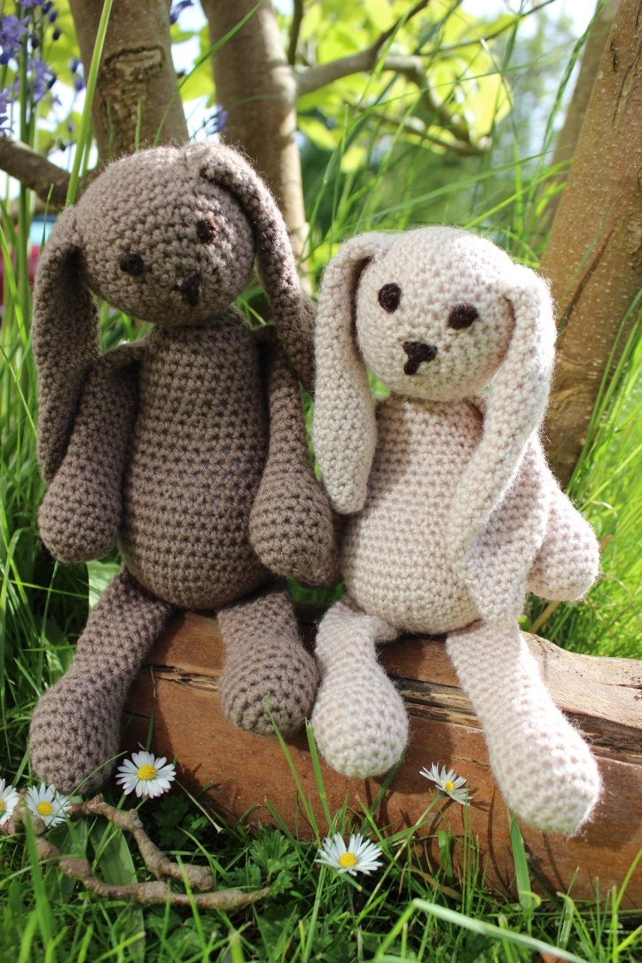 Crochet Rabbit. Handmade Crochet Animals. by ClaudiaJaneCrafts
