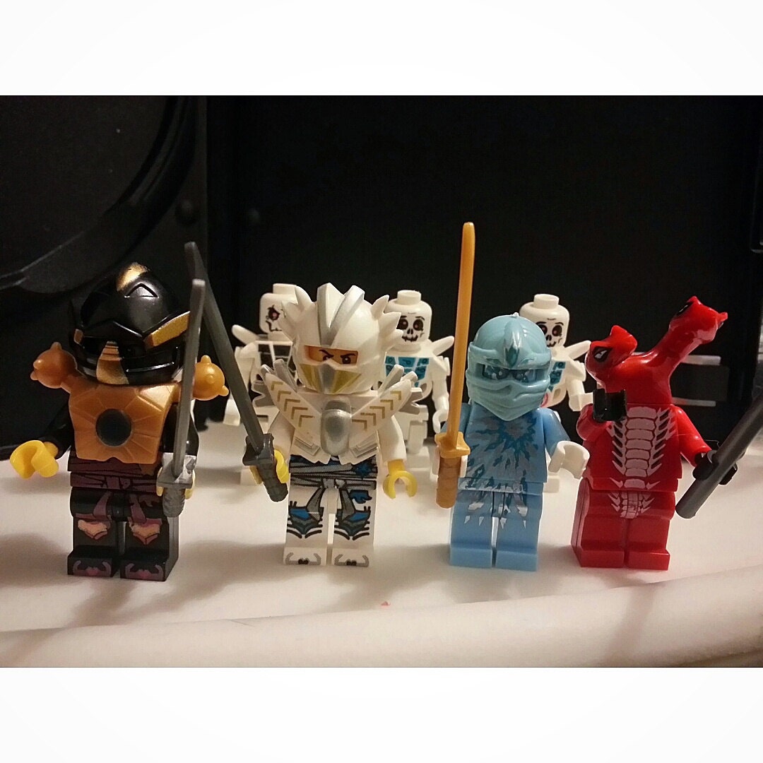 Custom Ninjago Set of 8 Minifigures Masters of by CustomMiniFigz