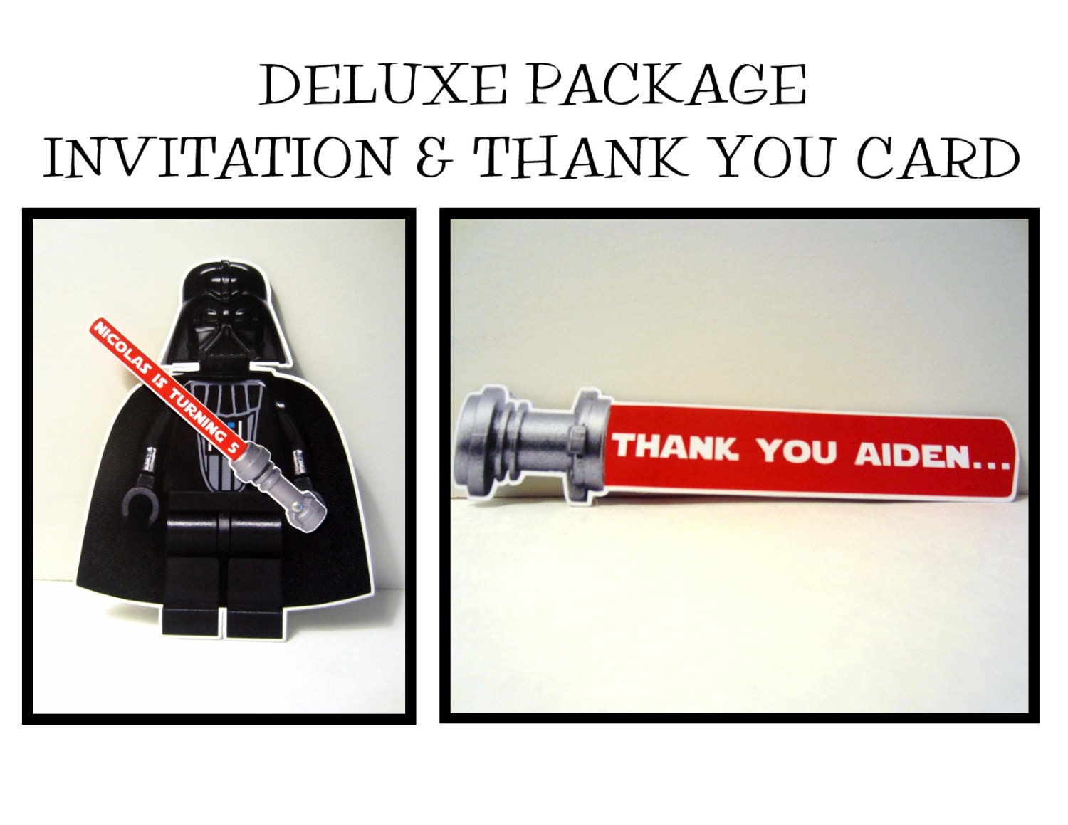 Darth Vader Invitations & Thank You Cards