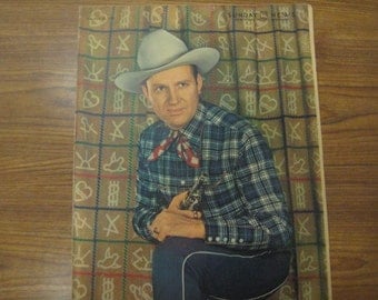 Gene Autry, Singing Cowboy, Roto Cover, 1942