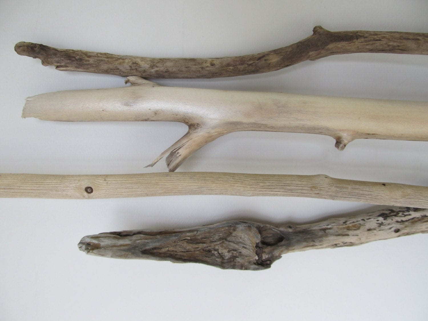Wall hanging decor 3 long driftwood branches for by