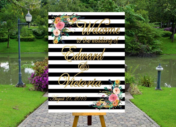 PRINTABLE Wedding Welcome Sign Wedding Welcome Poster Rustic