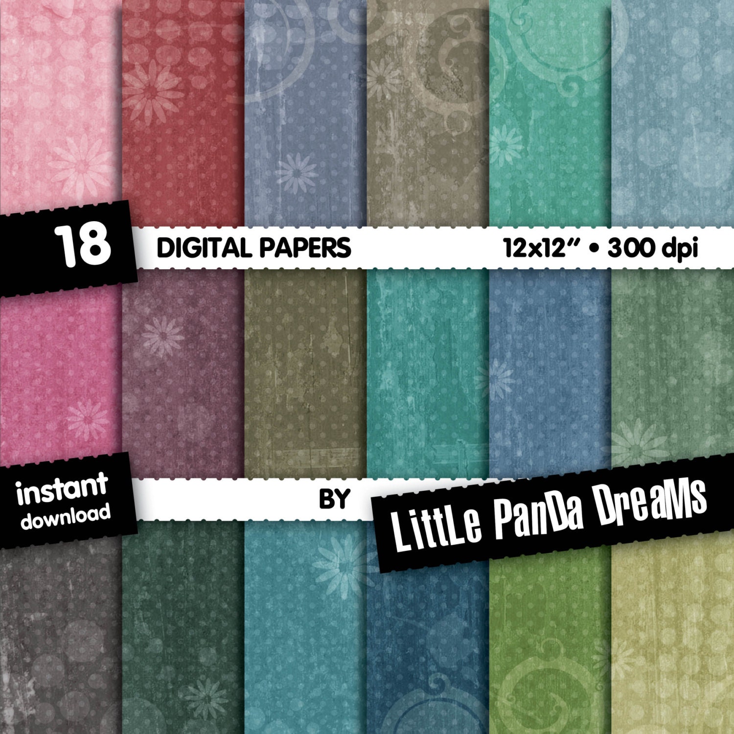 Design Digital Paper Design texture by LittlePandaDreams on Etsy