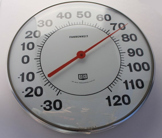 Vintage Working Fahrenheit Thermometer From The Ohio