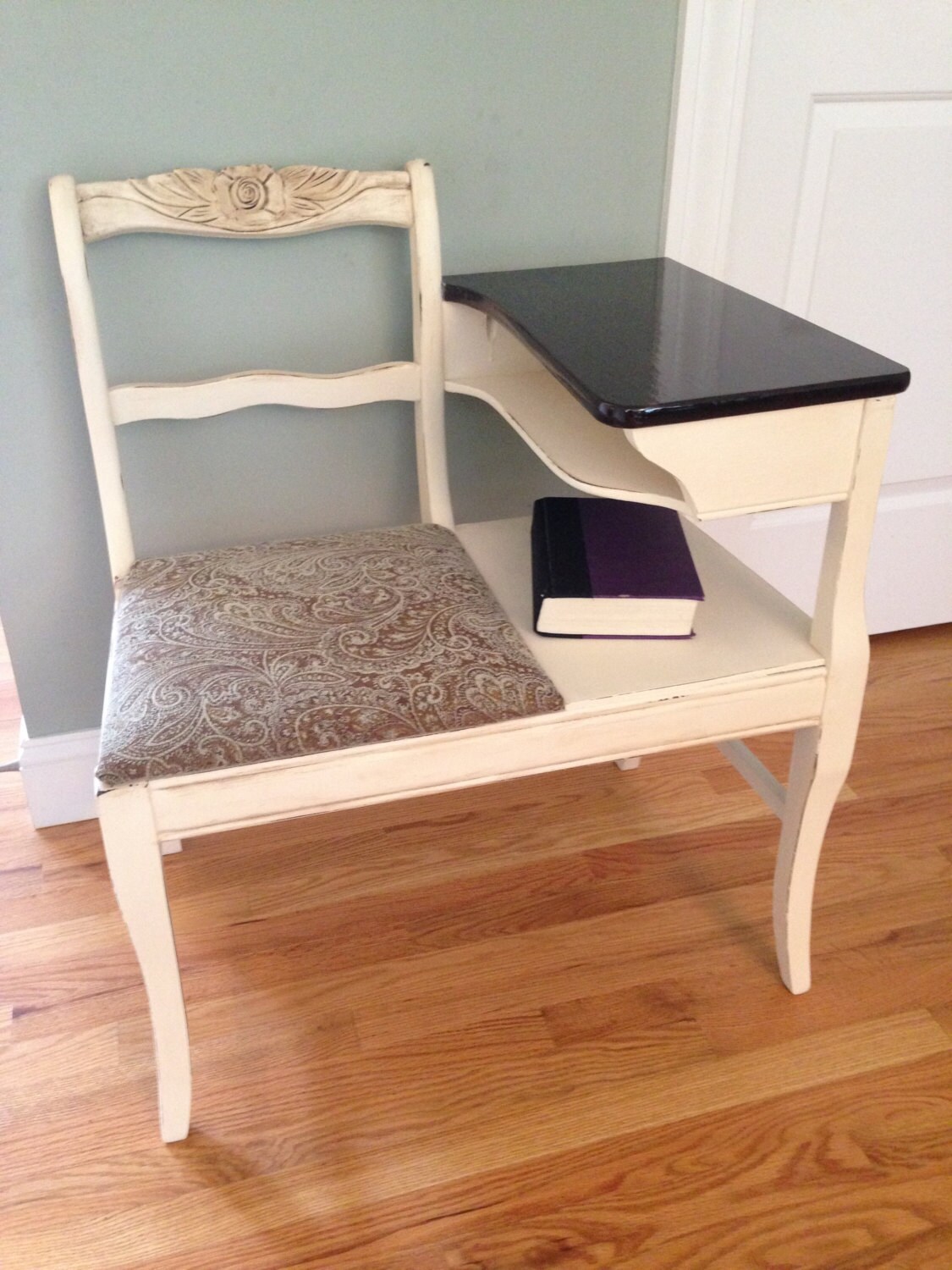Antique Telephone Table refurbished sanded by Marshmagicmarket