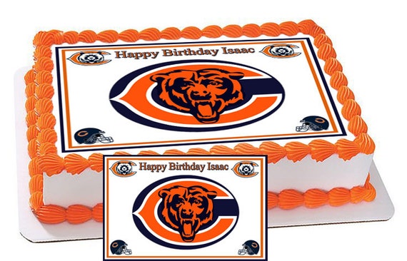 Chicago Bears Personalized Edible Cake & By