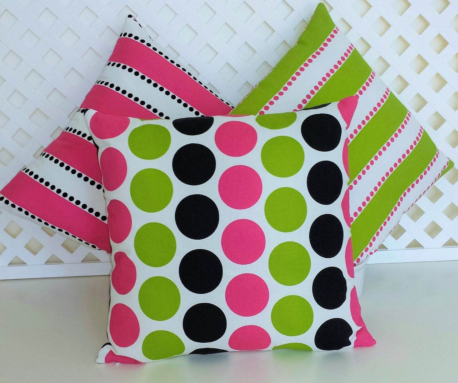 Custom Order Pillow Cover pink hot pink by MadisonAllieDesigns