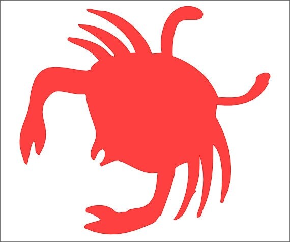 crab stencil 10 x 12 stencil create beach pillows and signs