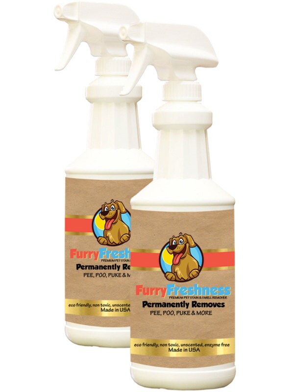 FurryFreshness Pet Stain and Smell Remover 32oz by FurryFreshness