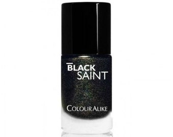 Holographic nail polish Black Saint