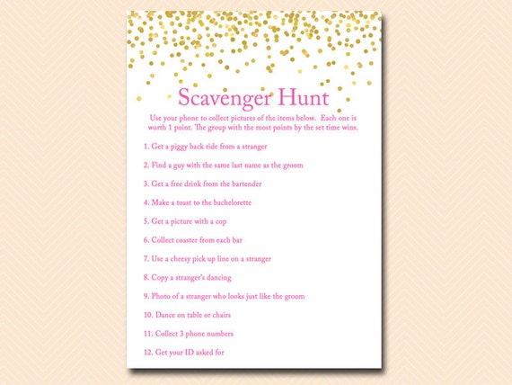 Scavenger Hunt Hens Party scavenger hunt hens party games