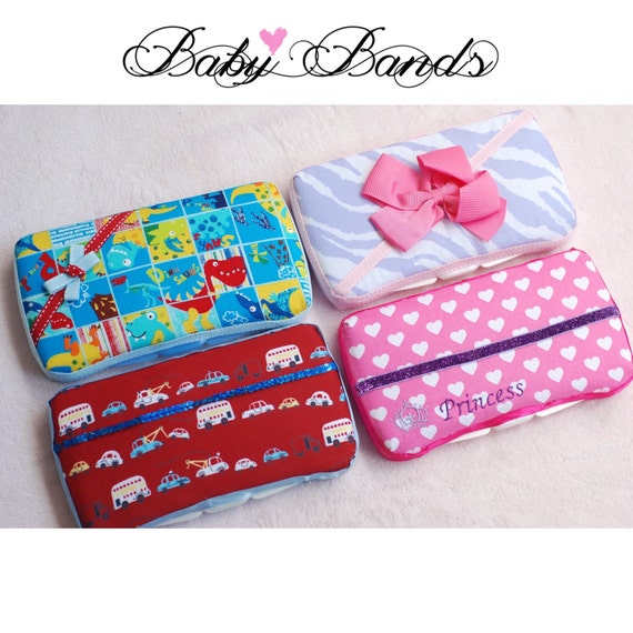 Handmade travel wipes case by BabyBands2015 on Etsy