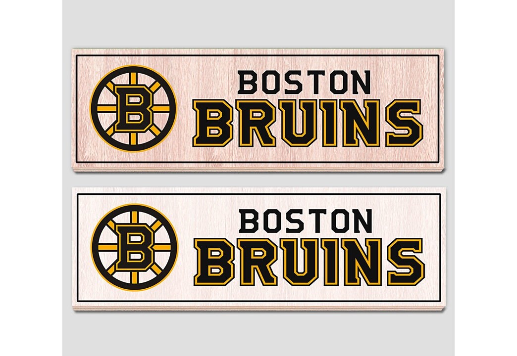 Boston Bruins Wood Sign 7 X 22 Boston Bruins