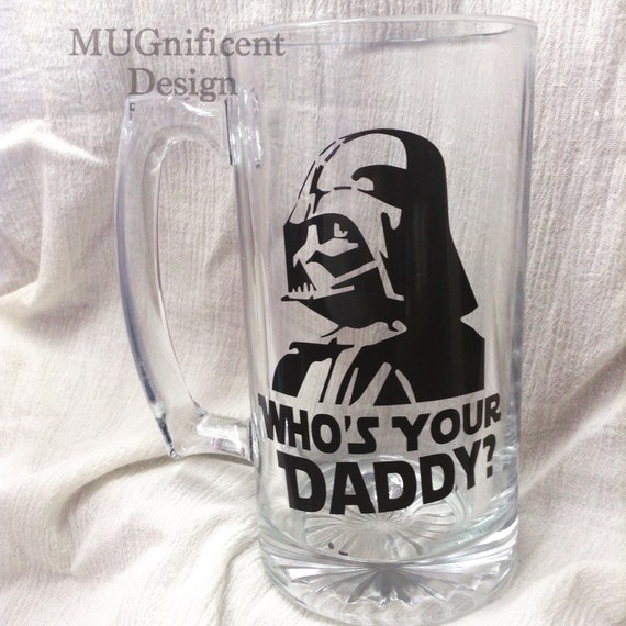 Download Beer mug for dad // who's your daddy // Funny Beer mug