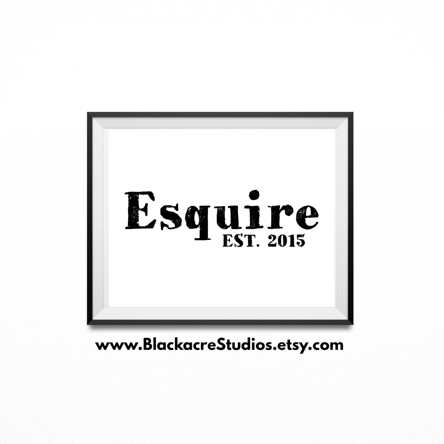Esquire Est. 2015 New Lawyer Gifts Law Office Gifts Law
