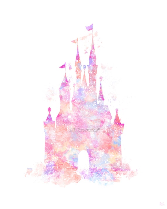 Items similar to Princess Castle, Art Print, Illustration, 10 X 8 ...