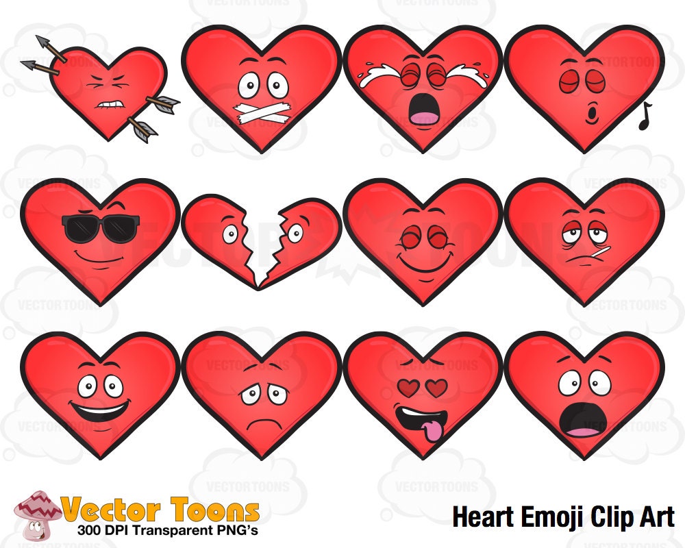 heart emoji clipart - photo #29