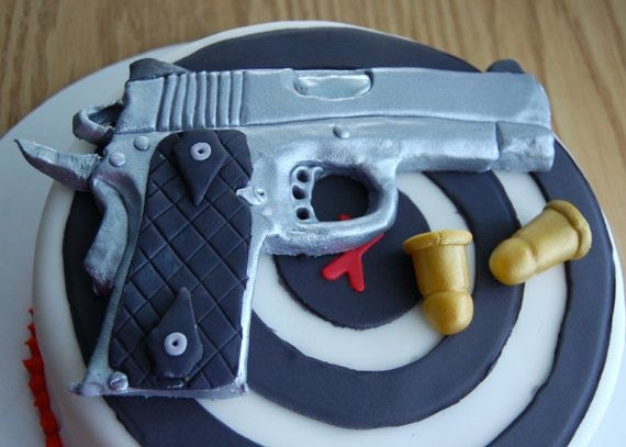 Fondant Gun Cake Topper Edible