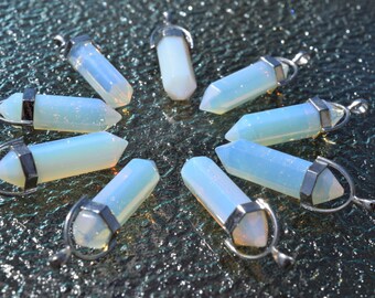 Opal Crystal Pendant - Healing Stone - Opalescent Crystal - Point Crystal Pendant - Polished Crystal - Gifts For Her - SC23-1A