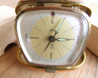 Vintage German Traveling Clock// Alarm Clock// Schatz Touring 2004