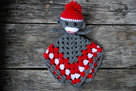 sock monkey lovey