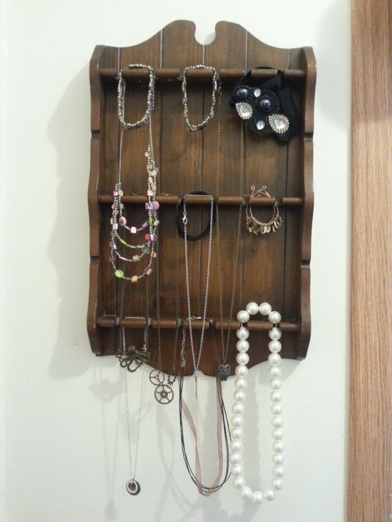 Decorative Jewelry Holder Wall Hanging by PeaceBarn on Etsy