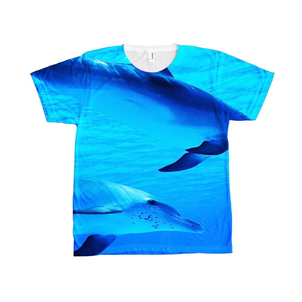 Dolphin Tee Shirt by theTier on Etsy