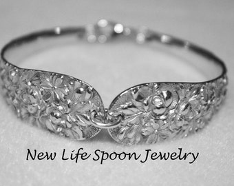 Spoon Bracelet"Narcissus" Silverware Jewelry Flatware Bracelet Silver Jewelry Wedding Gift Handmade Gift - 23