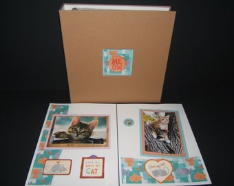 Pet Scrapbook Album - Cat Scrapbook Album - Pet Memory Albums - Cat Photo Album - Crazy Cat Lady - Cat gift idea - Cat Lover Gift - Albums