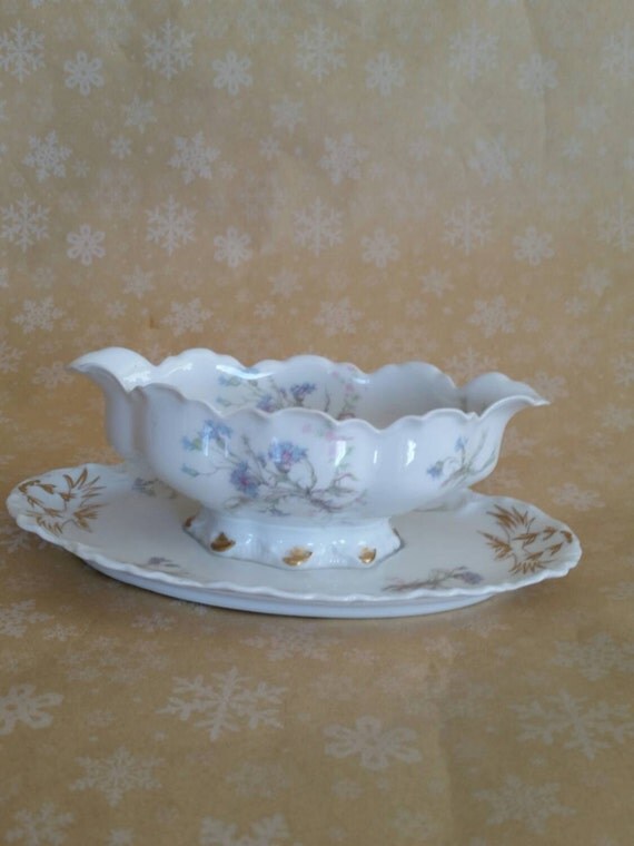 Vintage Haviland Limoges France Gravy Boat by DawnsVintageAndMore