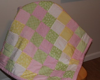 Pink Sweetheart Baby Quilt