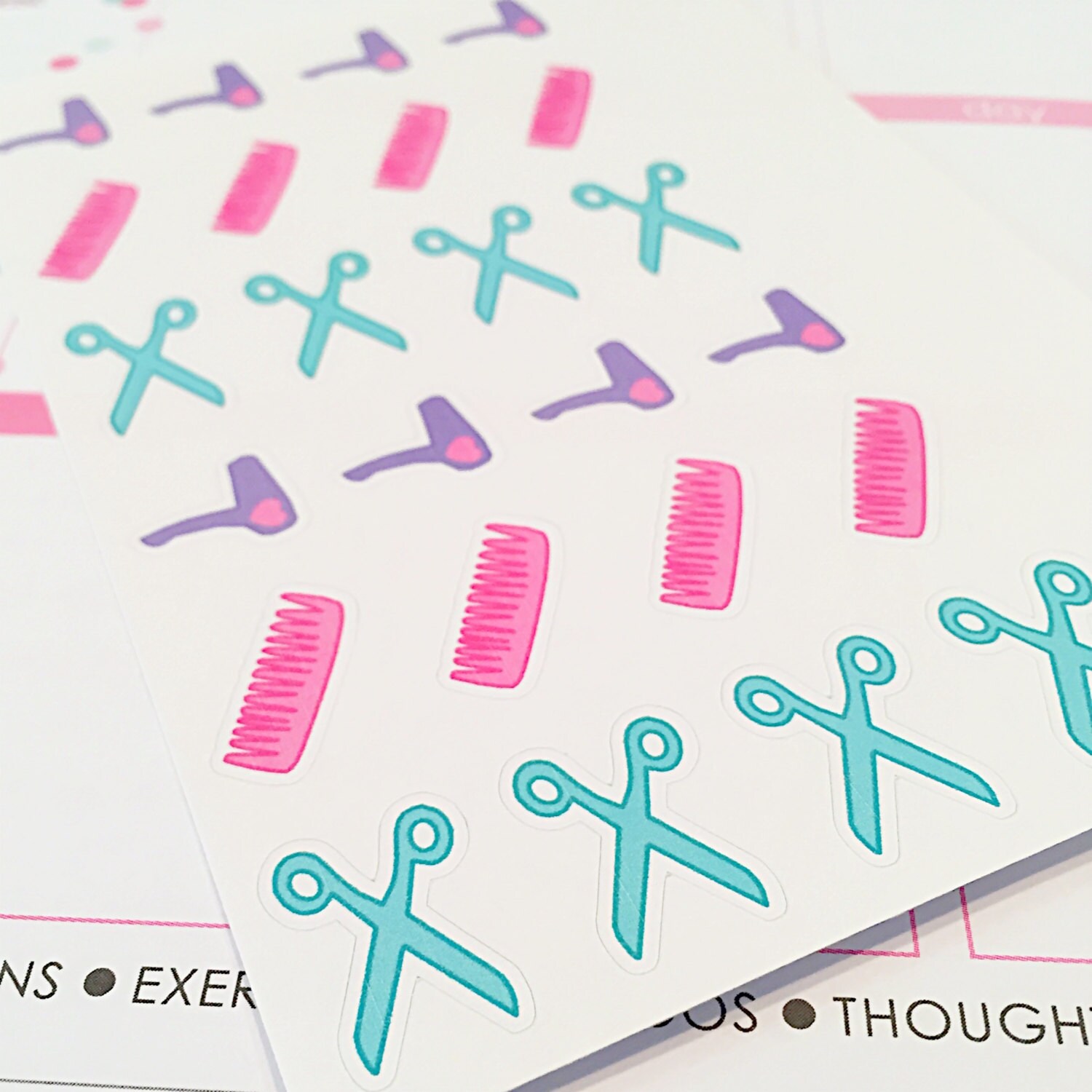 24 Hair Salon Appointment Reminder Planner Stickers perfect