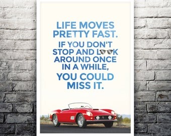 Ferris Bueller's Day Off movie poster print
