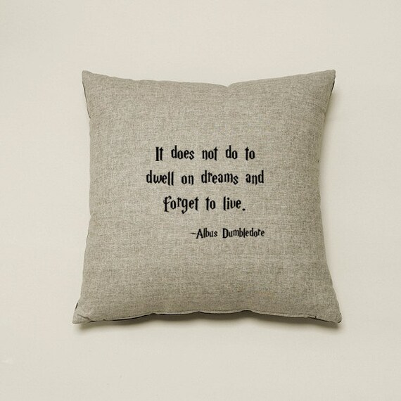 Harry Potter Quote Print 18 x 18 Pillow Cover