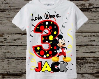 Mickey Mouse Birthday Shirt - Mickey Birthday Shirt