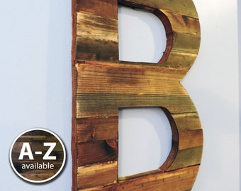 Large Wood Letters, Rustic Letter Cutout, Custom Wooden Wall Decor, Rustic Large wooden Letter,Wood Sign, Weathered Letter Art, Big Letters